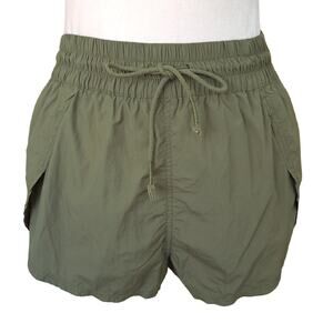 Free People Movement Shorts with Liner Activewear Olive Khaki Green